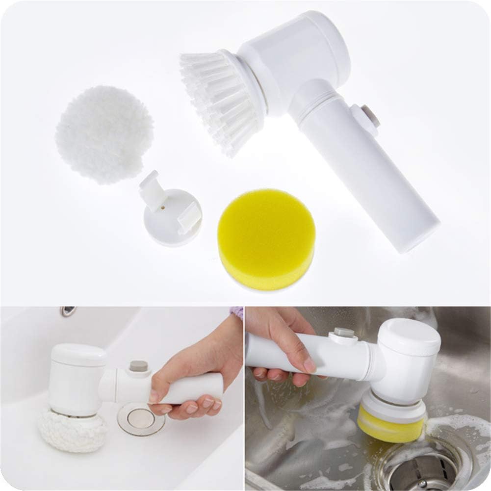 Wireless Electric Cleaning Brush with 3 Interchangeable Heads