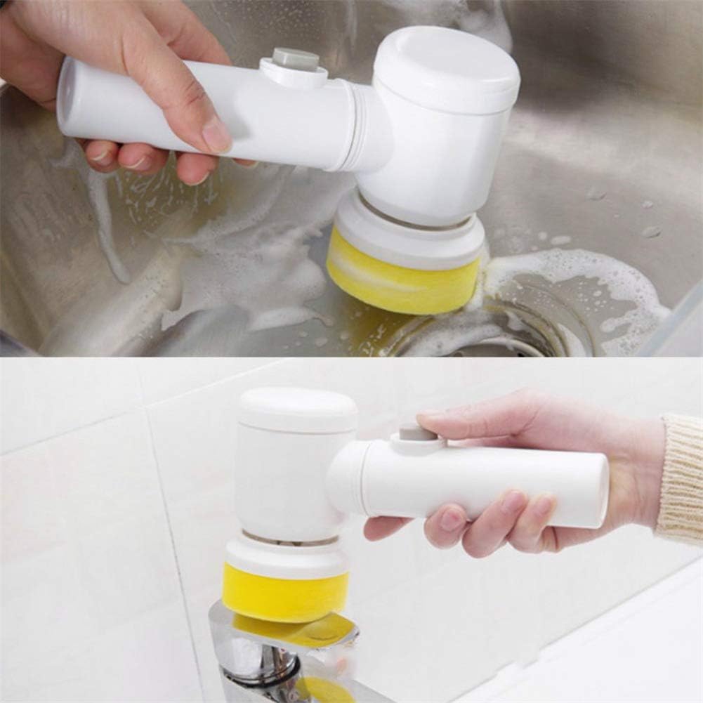 Wireless Electric Cleaning Brush with 3 Interchangeable Heads