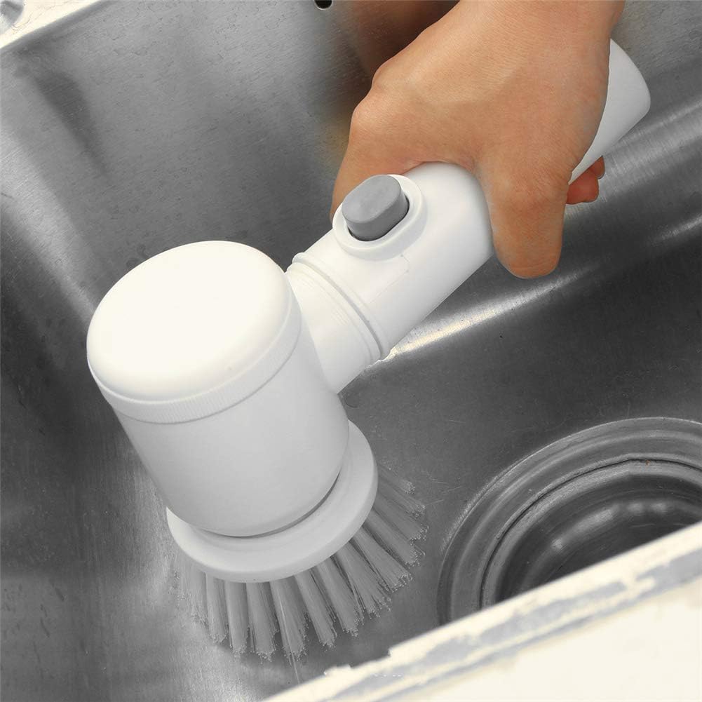 Wireless Electric Cleaning Brush with 3 Interchangeable Heads