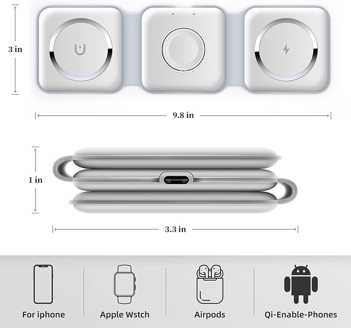 3 in 1 Wireless Charging Station