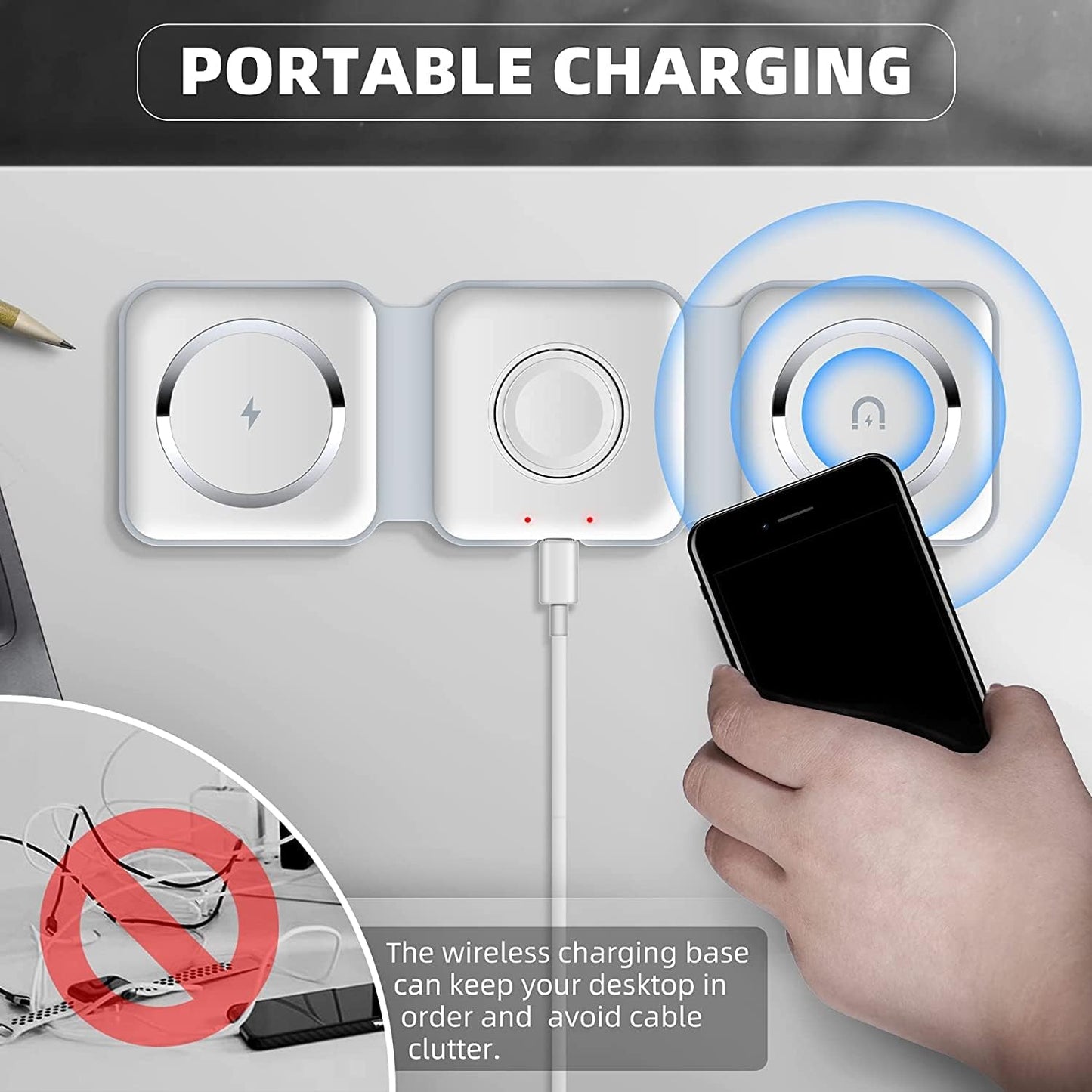 3 in 1 Wireless Charging Station