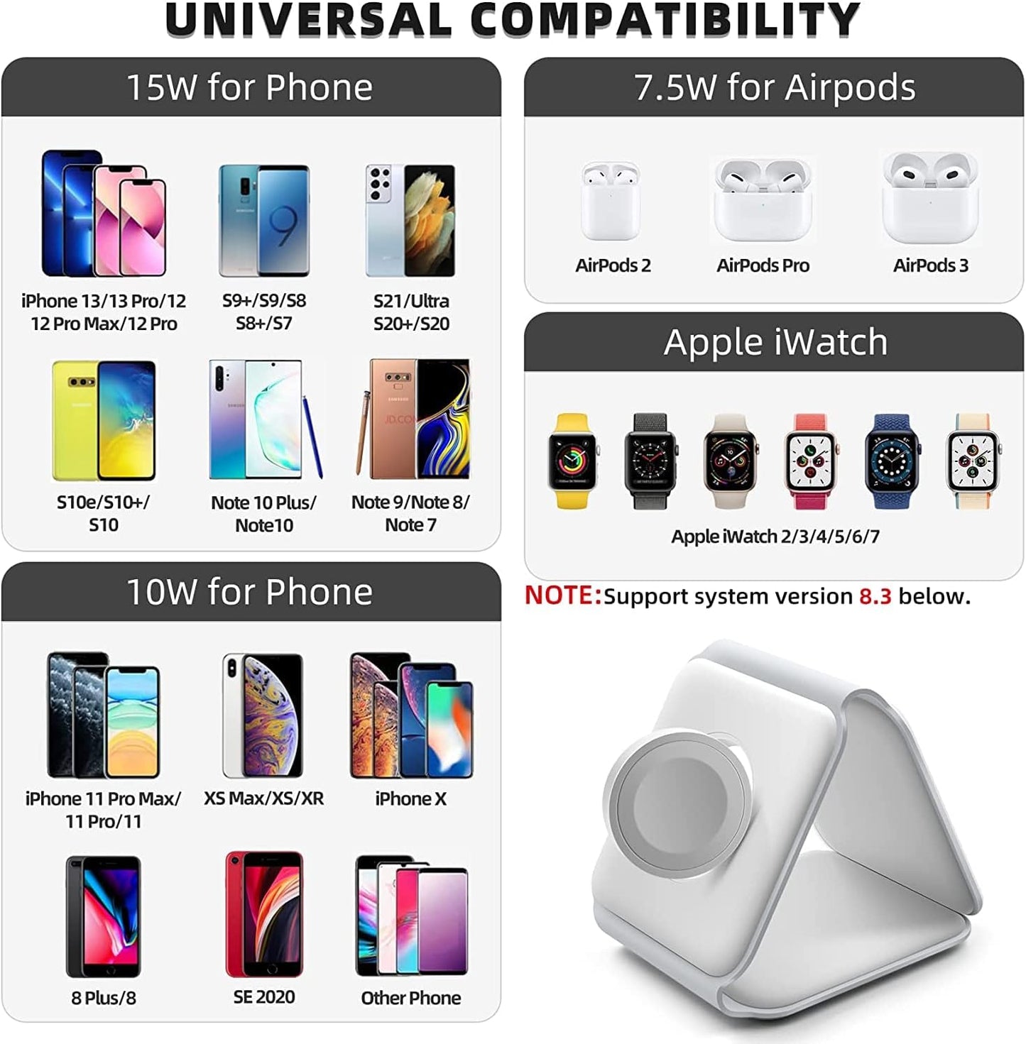 3 in 1 Wireless Charging Station