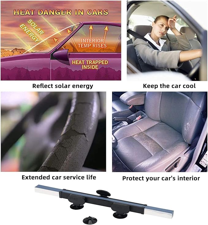 Retractable Car Windshield Sunshade