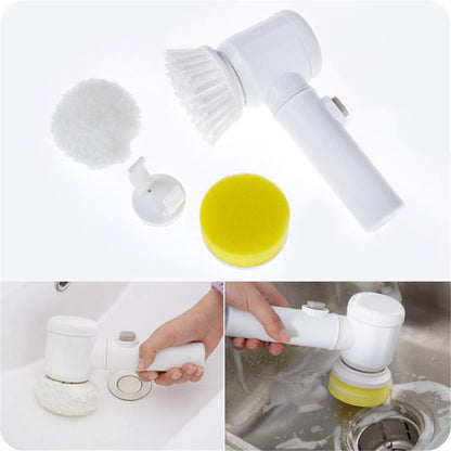 Wireless Electric Cleaning Brush with 3 Interchangeable Heads