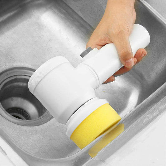 Wireless Electric Cleaning Brush with 3 Interchangeable Heads