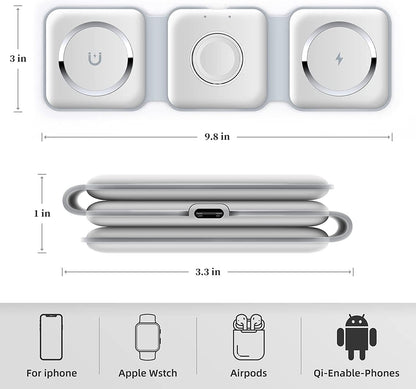 3 in 1 Wireless Charging Station