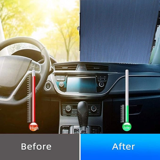 Retractable Car Windshield Sunshade